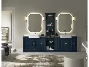 Mobile Bagno da appoggio in laccato opaco con piano in marmo ACANTHIS AC18 di Compab