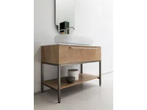 Mobile Bagno da appoggio in nobilitato effetto legno B201 BD010 di Compab