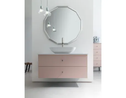 Mobile da Bagno sospeso in laccato opaco B201 BD018 di Compab