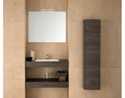 Mobile da Bagno in legno eastwood con lavabo in ceramica UPDATE UP019 di Compab