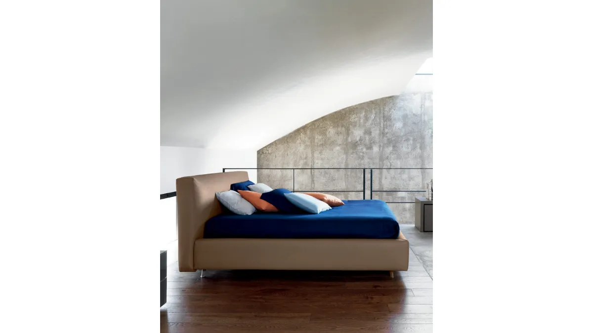 Letto in tessuto Kuna di Bontempi Letti Design